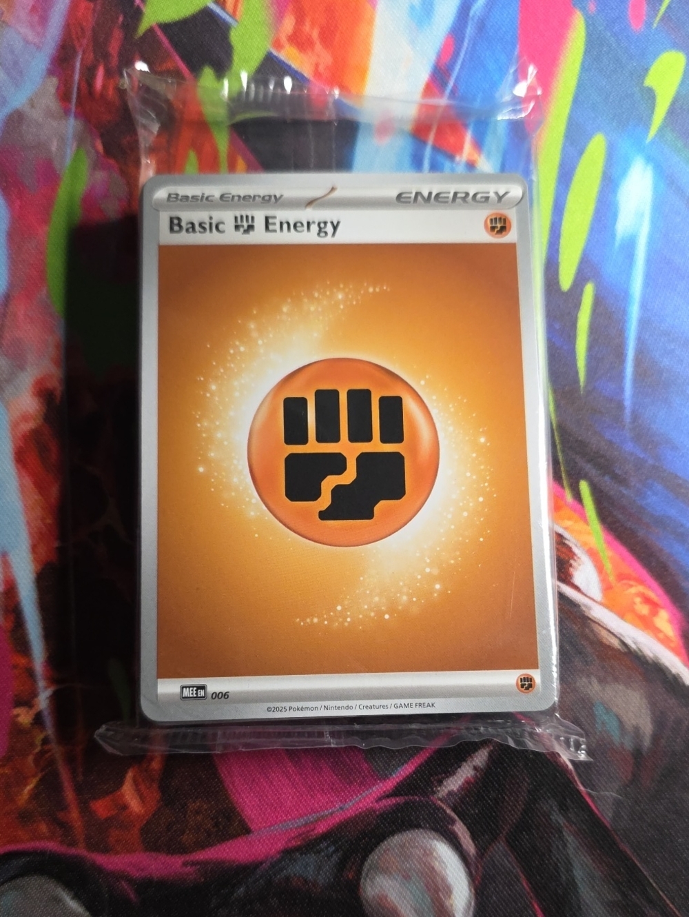 Basic Fighting Energy Card - Orange